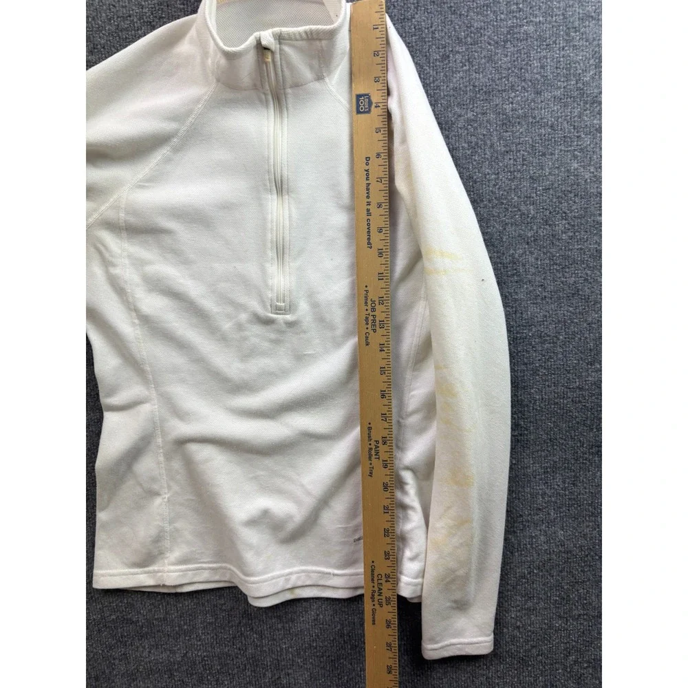 Patagonia Capilene Midweight Quarter Zip Women Large White Base Layer 44450F9